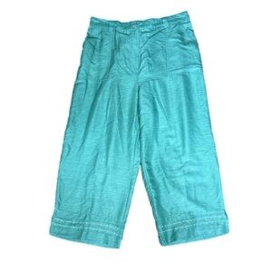 Alfred Dunner Sedona Color Mineral Green Capri Pants NWT